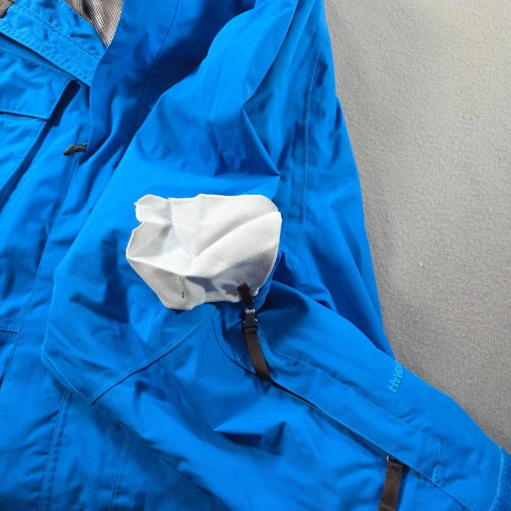 The North Face Snowboard Jacket Mens 2XL Blue Hyvent Ski Patrol Waterproof Hood